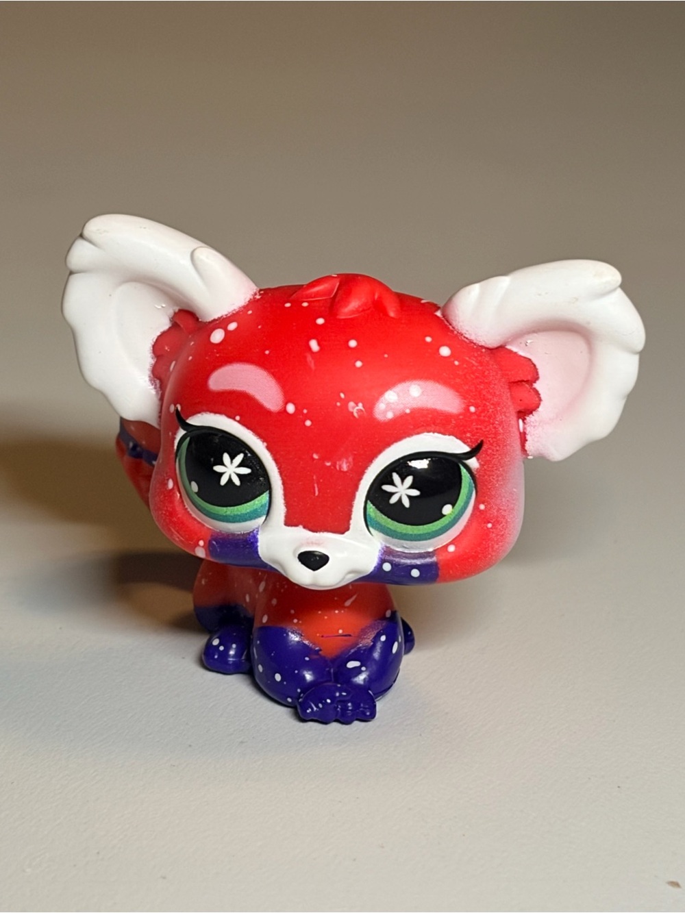 Littlest Pet Shop Red, Purple & White Fox Figure